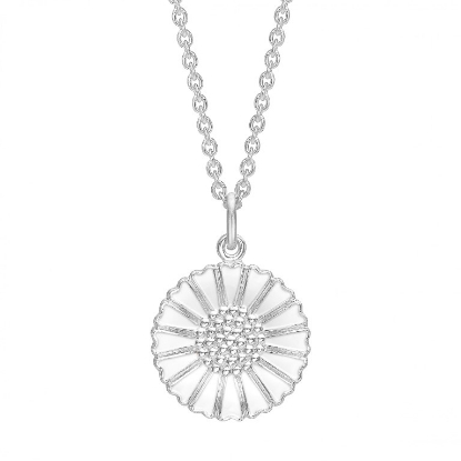 Billede af Lund Copenhagen Marguerit collier 18 mm sølv (45-48 cm)