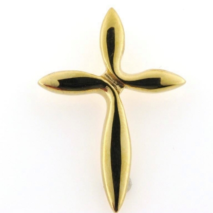 Billede af Vedhæng Kors 925 s forgyldt (forgyldning vil blive slidt af ved brug !)