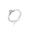 Billede af Mads Z 14 kt. hvidguld ring "Crown" m. 0,09ct. W.SI str. 50
