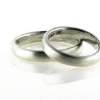 Billede af Viel. & Forlov. ringe Silkemat 925 s.