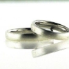 Billede af Viel. & Forlov. ringe Silkemat 925 s.