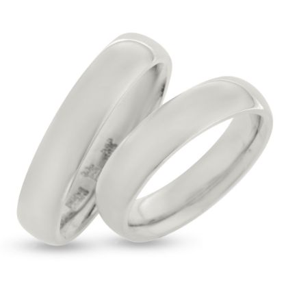 Billede af Vielses & Forlovelses ringe, damering brill. 0,10 w/vs. 14 kt. hvg..