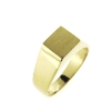 Billede af Ring firkantet plade 8 kt. 