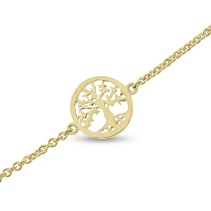 Billede af Livets træ armbånd i guld