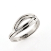 Billede af Ring med 2 brill. a 0,03 w/vs. 14 kt. hvg.