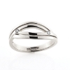 Billede af Ring med 2 brill. a 0,03 w/vs. 14 kt. hvg.