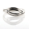 Billede af Ring med 2 brill. a 0,03 w/vs. 14 kt. hvg.