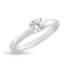 Billede af By Pind solitaire ring sølv rhodineret med syn.zirkonia str 57