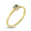 Billede af Ring roset smaragd 0,02 ct. + 6 brill. a 0,015 w/vs 14 kt.