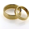 Billede af 1 par vielsesringe hamret 8 kt. facon + 17,5 gr. (prisen er excl. guld)