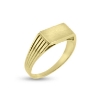 Billede af Herrering m. plade 6½*12mm 8 kt. facon 3,9 gr. (prisen er excl. guld)