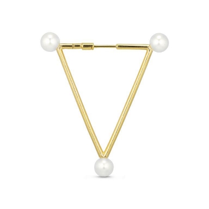 Billede af *Jane Kønig Bahamas perle ørering sølv forgyldt (1stk)