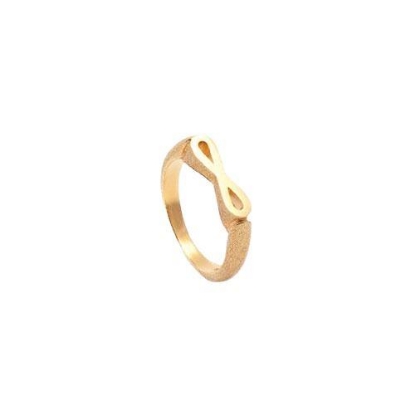 Billede af Heiring INITIALS "Evighedstegn" ring forgyldt sølv str. 48-60