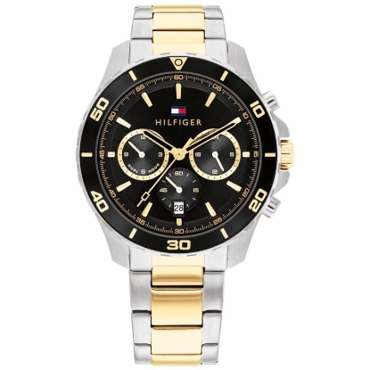 Billede af Tommy Hilfiger Jordan herreur stål/gulddoublé 43mm 5bar
