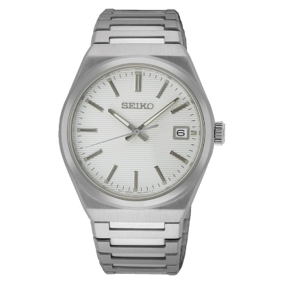 Billede af Seiko Classic herreur stål hvid skive safirglas 39mm 10ATM