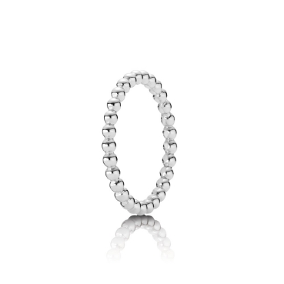 Billede af Pandora ring sølv, kugletråd