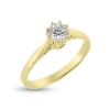 Billede af Ring solitaire, 5 mm. syn. sten, 8 kt.
