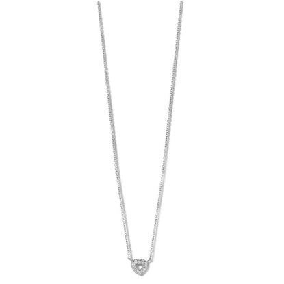 Billede af Spirit Icons Devotion halskæde 14 karat hvg med ialt 0,05 ct. w/vs 45 cm.   