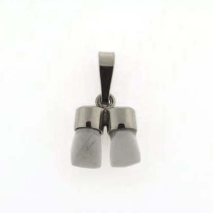 Billede af Tand vedh. m. 2 tænder 14 kt. hvg