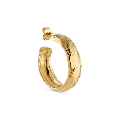 Billede af Jane Kønig Big Bruised Heart Hoop ørering forgyldt sølv (1 stk)