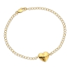 Billede af Jane Kønig Bruised Heart armbånd forgyldt sølv (str. Medium)
