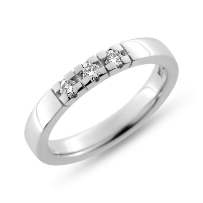 Billede af Alliancering 3* 0,06 w/pi. 925s. (br. 3,0-tk. 2,0 mm.)