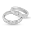Billede af Vielses & Forlovelses ringe, profil oval ca. 4,6*2,7mm 925s