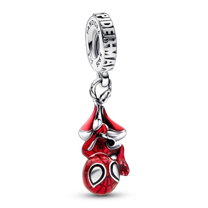 Billede af Pandora MARVEL Spider-Man charm sølv m. emalje