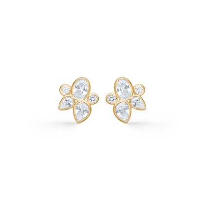 Billede af Mads Z "Luisa" øreringe 8 kt. guld m. zirkonia