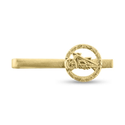 Billede af Slipsenål med motorcykel Nimbus, 925 s forgyldt