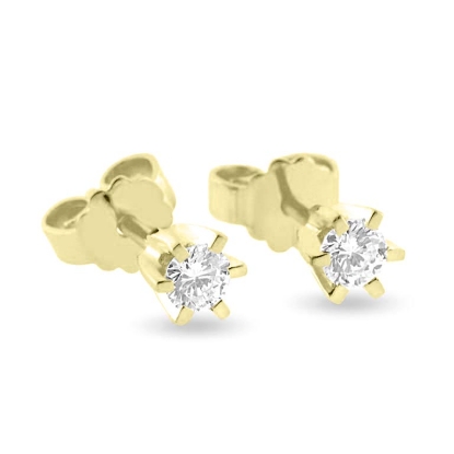 Billede af Ørestik 14 kt brill 2* 0,30 w/vs