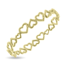 Billede af Armring "Hjertetrio" i 8 kt. guld