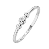 Billede af Spirit Icons Trinity ring 14 karat hvidguld med ialt 0,09 ct. w/vs str. 48