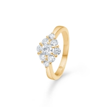Billede af Mads Z "Cassiopeia" ring 8 kt. guld m. cz (str. 56)