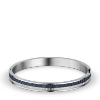 Billede af Bering armring Arctic Symphony poleret stål m. blå indering og synt. sten 190mm