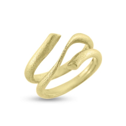 Billede af Ring  dobbelt skinne  14 kt.