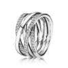 Billede af Pandora ring sølv, cubic zirconia, str. 56
