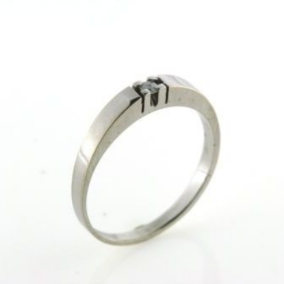 Billede af Ring m. brill 0,03 w/vs 14 kt hvg