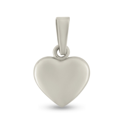 Billede af Vedhæng hjerte, massivt, patz øsken, 925s