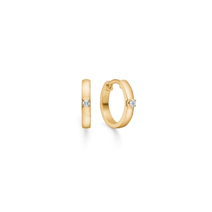 Billede af Mads Z "Crown Alliance" ørestikker 14 kt. 2 x 1 á 0,04 ct. W.S