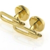 Billede af Kjoleknapper knude, massiv dia. 7,6 mm. 8 kt. (flad bagside)