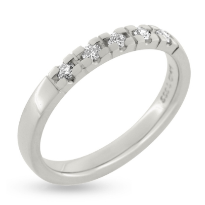 Billede af Alliancering 5* 0,04 w/pi., 925s.  (br. 2,9-tk. 1,9 mm.)