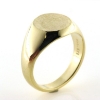 Billede af Ring massiv lukket bund, rundplade 14 kt. (pladering) facon + 10,5 gr.