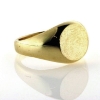 Billede af Ring massiv lukket bund, rundplade 14 kt. (pladering) facon + 10,5 gr.