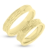 Billede af Vielses & Forlovelses ringe, hulkilet br.5,0 mm. 8 kt. facon + 15,9 gr. (prisen er excl. guld)