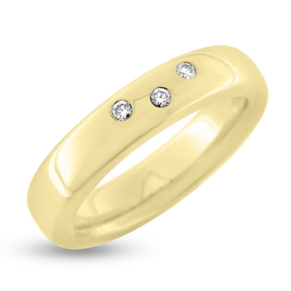 Billede af Ring 3 brill. a 0,01 w/vs. i stjernedrys 14 kt. str. -59