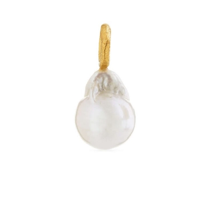 Billede af Susanne Friis Bjørner vedhæng barokperle forgyldt sølv (eksl. kæde)