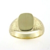 Billede af Herrering massiv, plade antik facon 14*12 mm. 14 kt. facon + 18,0 gr. (prisen er excl. guld)
