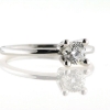 Billede af Ring fattet med brill. 0,40 w/vs. 4 grab. fatning 14 kt. hvg.