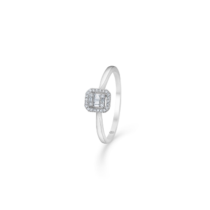 Billede af Mads Z "Elizabeth" ring 14 kt. hvidguld 0,09 ct. W.SI brillanter (str. 50-60)
